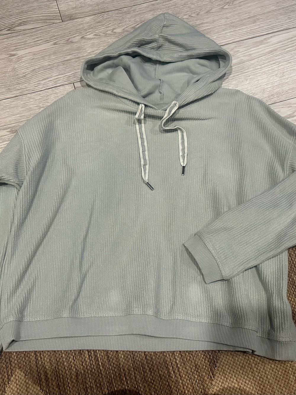 Aerie Small Ribbed Hoodie Sweater
